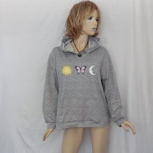 Nwt LA + IMAGE Gray Hooded  Sweatshirt Sz 2X WARM!